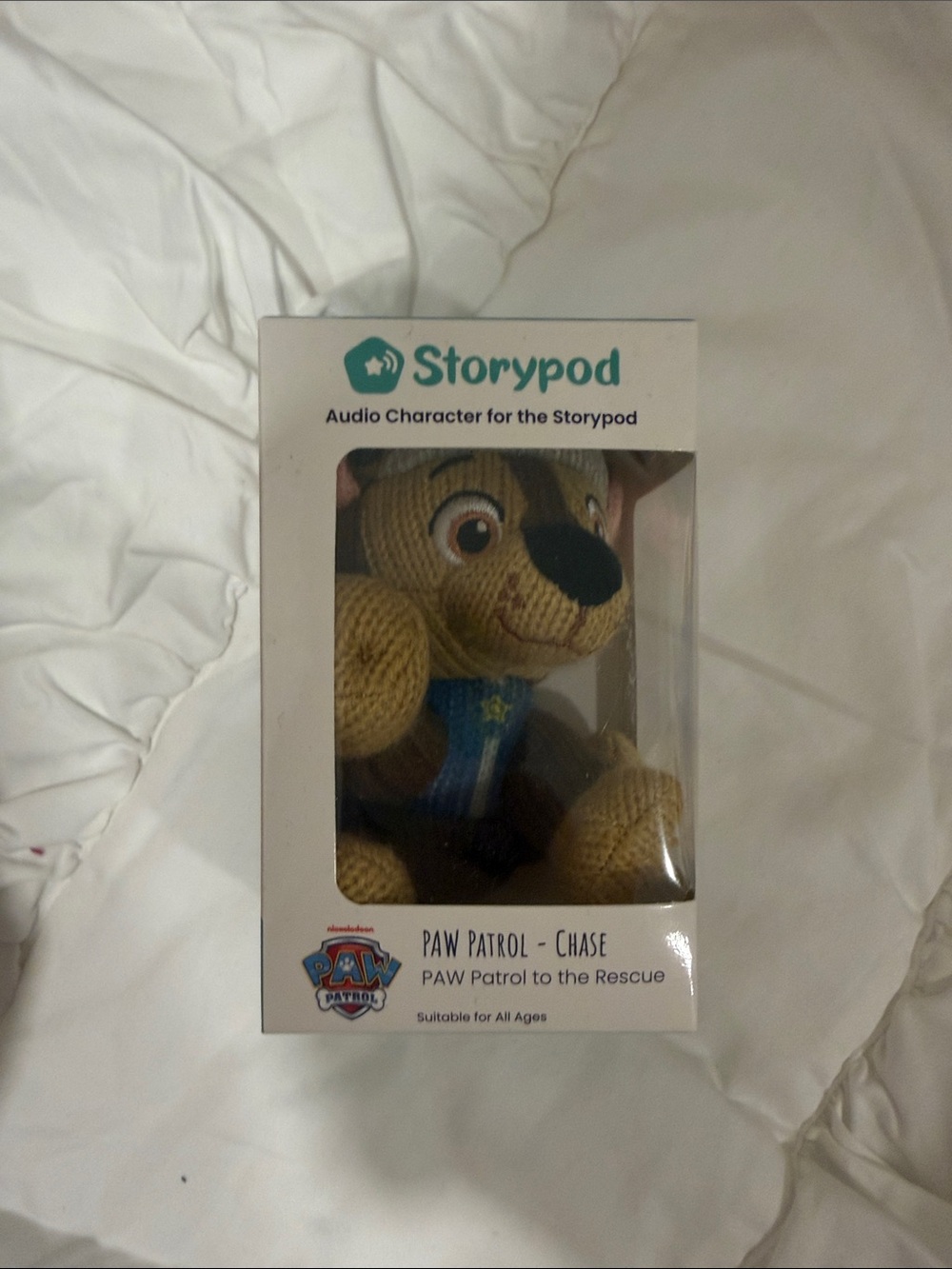 Paw Patrol Chase Knit Plush - Brown and Blue